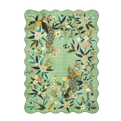 Area Rugs Peacock Rug Floral Rug Non Slip Area Rug for Nursery Dining Room Office Dorm
