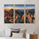 «Majestic Sunset In Fall Mountains», ensemble d'art mural sur toile encadré paysage