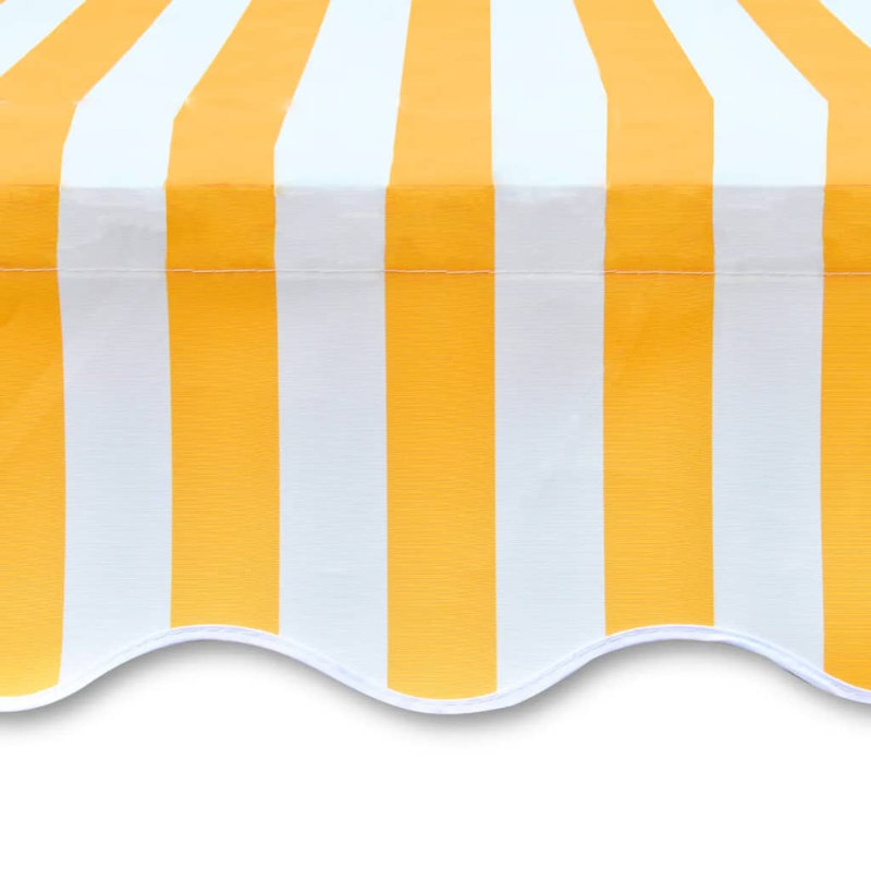 Toile de remplacement pour auvent d'extérieur, À rayures, Orange et blanc, 189" W x 116" D
