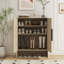 Range-chaussures, armoire à chaussures en bois avec portes, range-chaussures moderne avec tablettes réglables, pour vestibule, couloir, salon