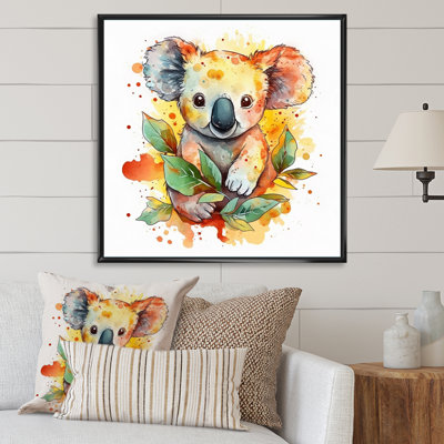 Adorable bébé koala sur toile