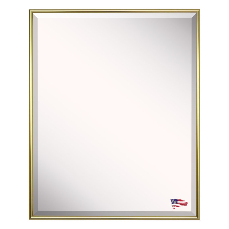 Derosier Metal Flat Wall Mirror, 40" H x 34" W