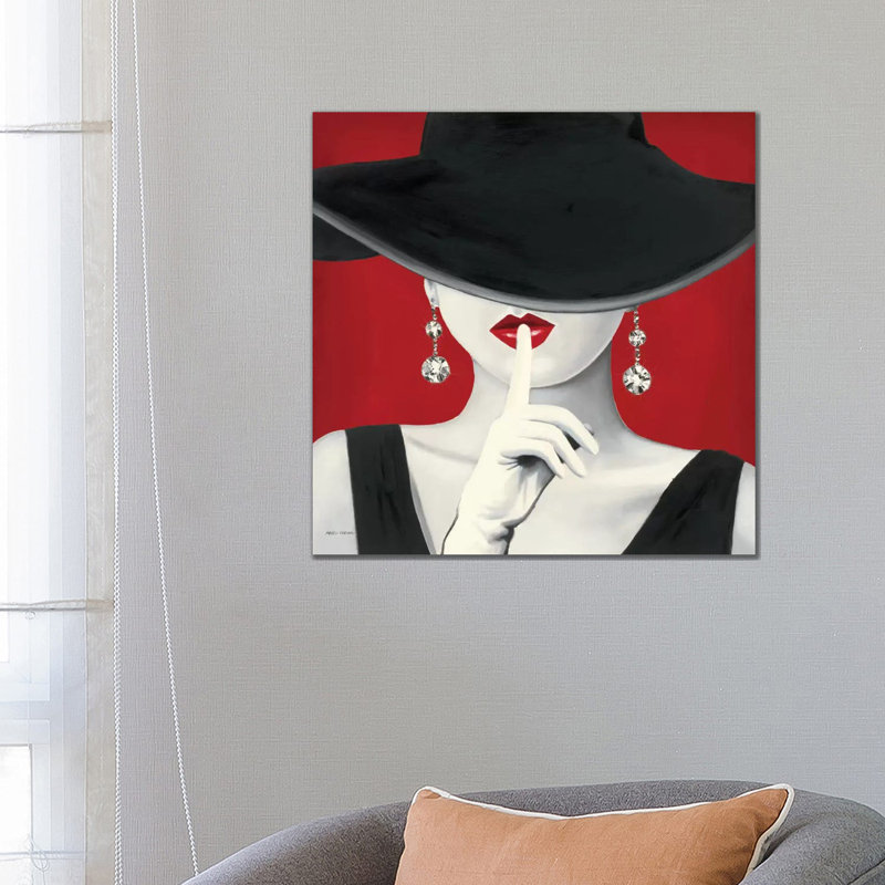 Haute Chapeau Rouge by Marco Fabiano - Print on Canvas, No Frame, 66.04 cm H x 66.04 cm W x 3.175 cm D