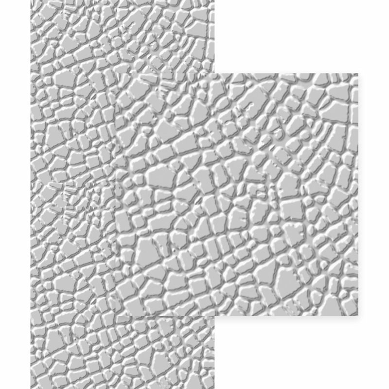 Safari Safari MirroFlex x 10 pi Panneaux muraux PVC PVC 3D - Blanc brillant (40 pieds carrés / feuille)