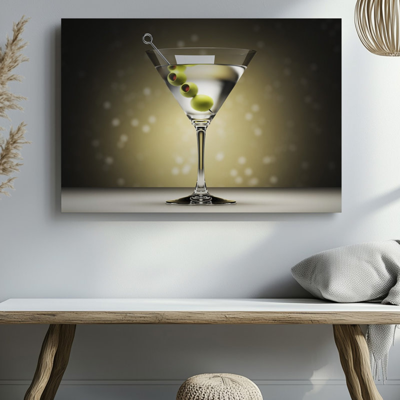 Reproduction d'art sur toile, "Martini devrait être", H 9 po x l 12 po