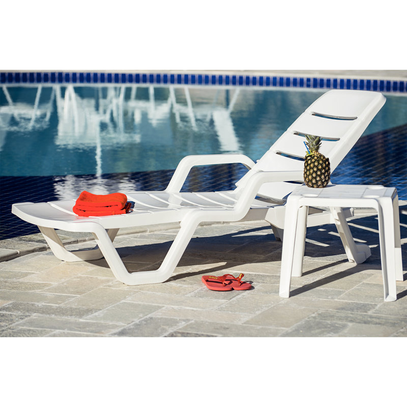 192cm Long Reclining Single Sun Lounger