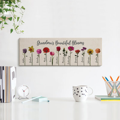 Her Flower Garden, toile 3 noms