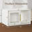 Adavia Single Stackable Bookcase with Acrylic Sliding Door