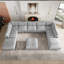 Canapé modulaire rembourré en U avec repose-pieds 10 pièces-131403392
