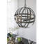 Lustre galvanisé à 4 lumières de style moderne, ampoule suspendue non incluse