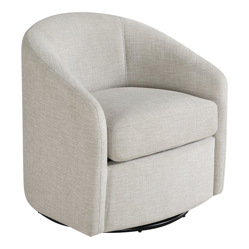 Sandiso Barrel Swivel Chair, Stone