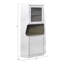 Armoire en aluminium à 2 portes avec tablette pour l'organisation de la maison, idéale pour un usage quotidien