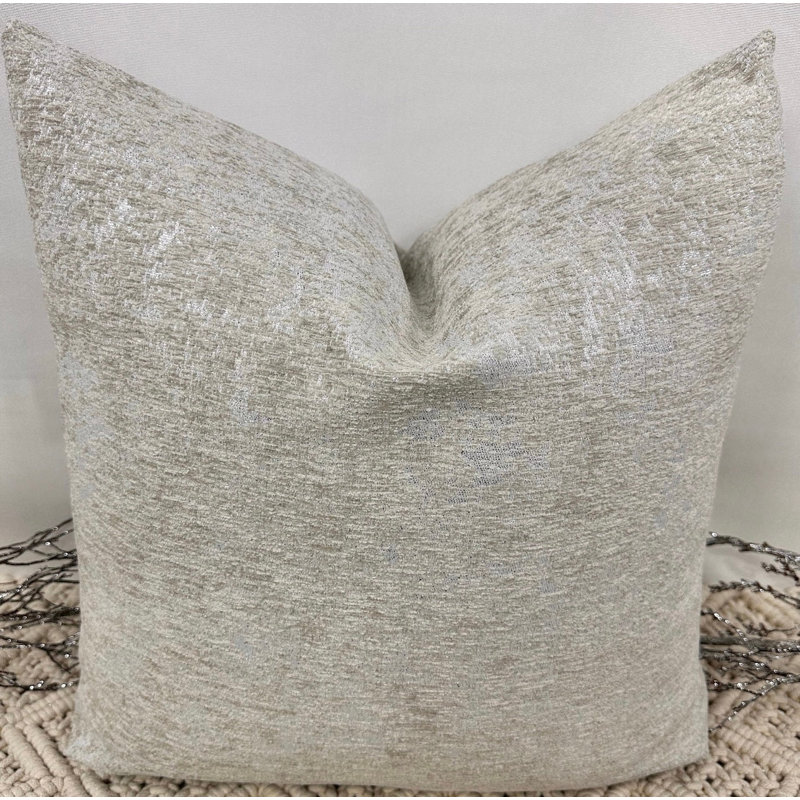 Abstract Beige Square Cushion Cover