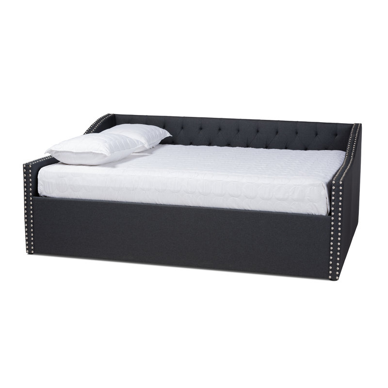 Weldon Upholstered Daybed, Queen, Dark Gray
