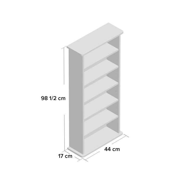 98.5cm H, Black