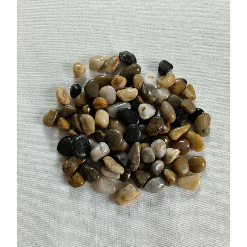 0.25 - 0.5 Inch Multi Coloured Polished River Pebbles For Garden & Home Decor, Outdoor Landscaping, Garden & Yard