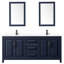 Ensemble de meuble-lavabo double 80 "avec miroir Daria-97901669-97901673-97901676