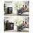 39.4" Modern Bar Cabinet with Mini Fridge Space, Drawer & Storage-1395282736