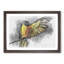 Yellow Macaw Parrot in Abstract - Picture Frame Painting Print-55758985-55758986
