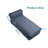 Denim Blue 70 inch Patio Chaise Lounge - Modern, Water-Resistant Outdoor Daybed-119696390