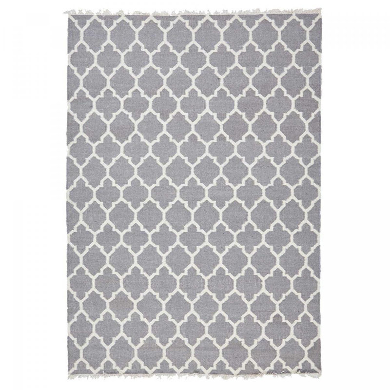 Georges Geometric Hand Woven Kilim, Rectangle 80 x 150cm