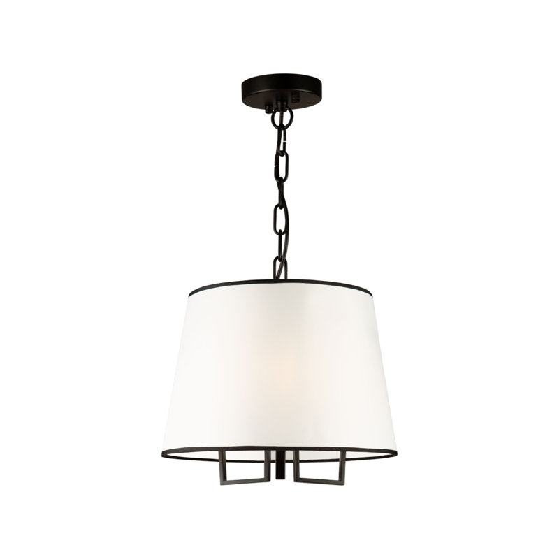3 - Light Satin Black Shaded Pendant