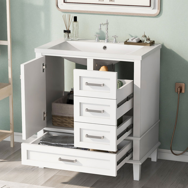 Ensemble de meuble-lavabo autoportant 30 po, Blanc