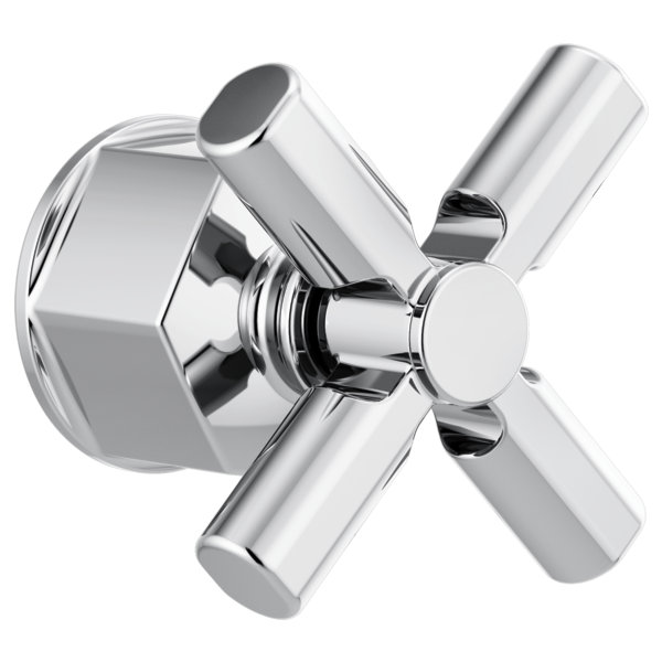 Invari® Single-Handle Floor Mount Tub Filler, Chrome, Cross