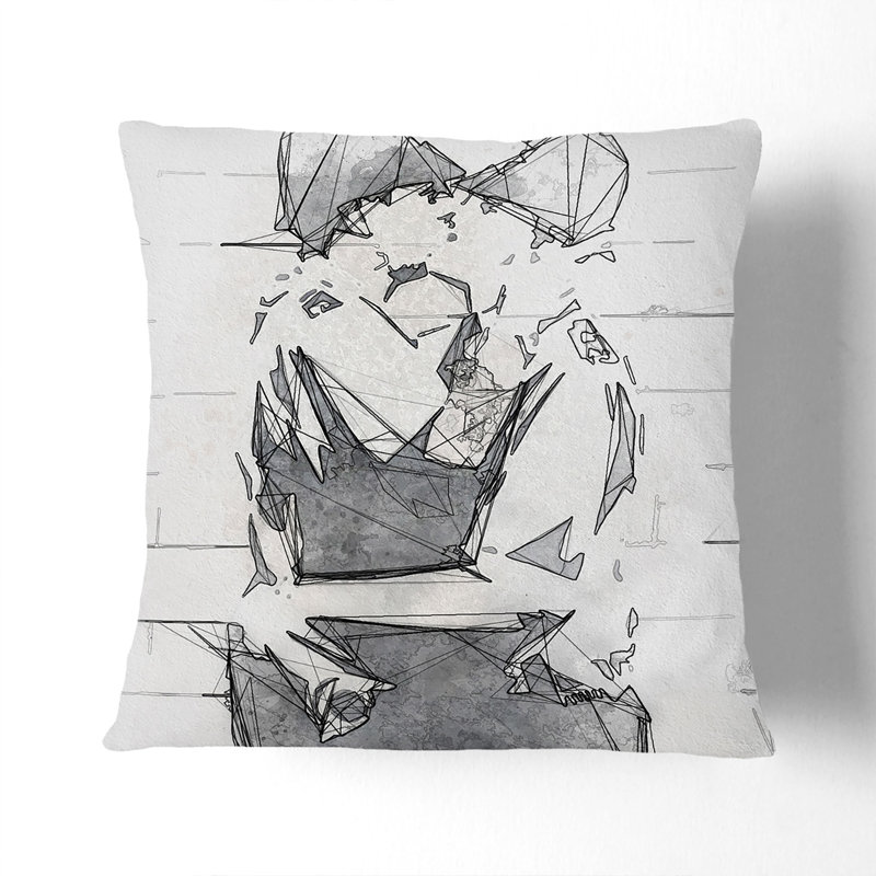 Square Throw Cushion, 55cm H x 55cm W x 20cm D