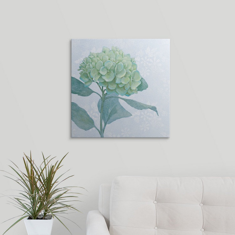 Gavino «Blue Hydrangea I», impression de Beth Grove, H 35 po x l 35 po x P 1,5 po, Toile