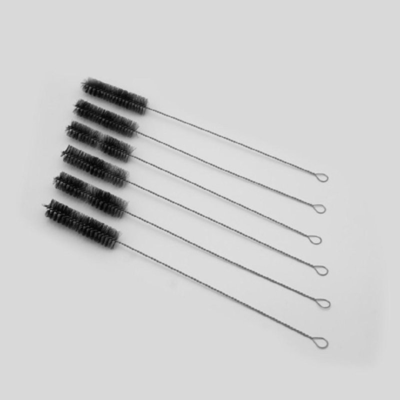 Cook Pro Stainless Steel Straw Cleaning Brush, Black, 12" H