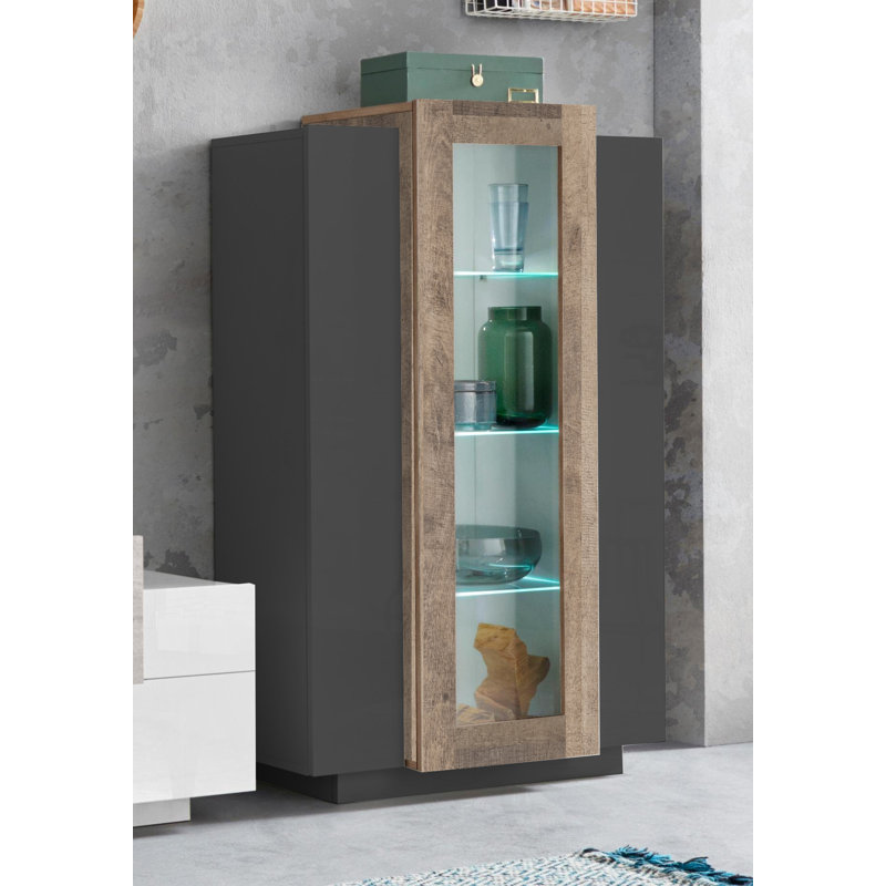 Aviyanah Sideboard, Anthracite/Oak