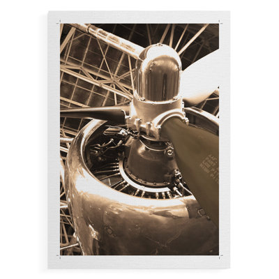 Avion DC 4 - Impression sur toile seulement - NON-CADRE