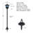 Solar Post Lights With Spooky Haunted House Design, 40" Halloween Outdoor Decor For Patio, Garden, Yard & Pathway