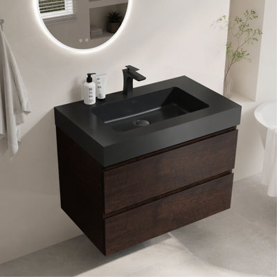 Wall Mounted Single Double With Quartz Top