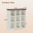 Miguel 9-Cube Wood Bookcase, 3-Tier Cube Storage Organizer with Anti-Tip Hardware