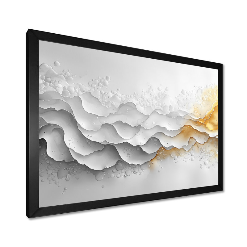 Art mural sur toile Nyrie, Cadre simple, Noir, noir, noir, noir, H 16 po x l 32 po