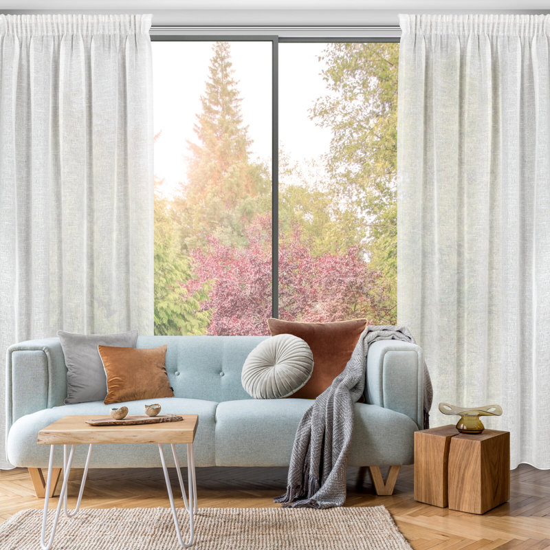 Nitya Slot Top Semi Sheer Curtain