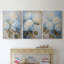 Floral Study Series XXXIX - Ensemble de 3 toiles tendues avec châssis - Prêt à être accroché-79800899