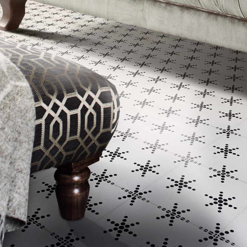 Paris 8" x 8" Cement Patterned Wall & Floor Tile
