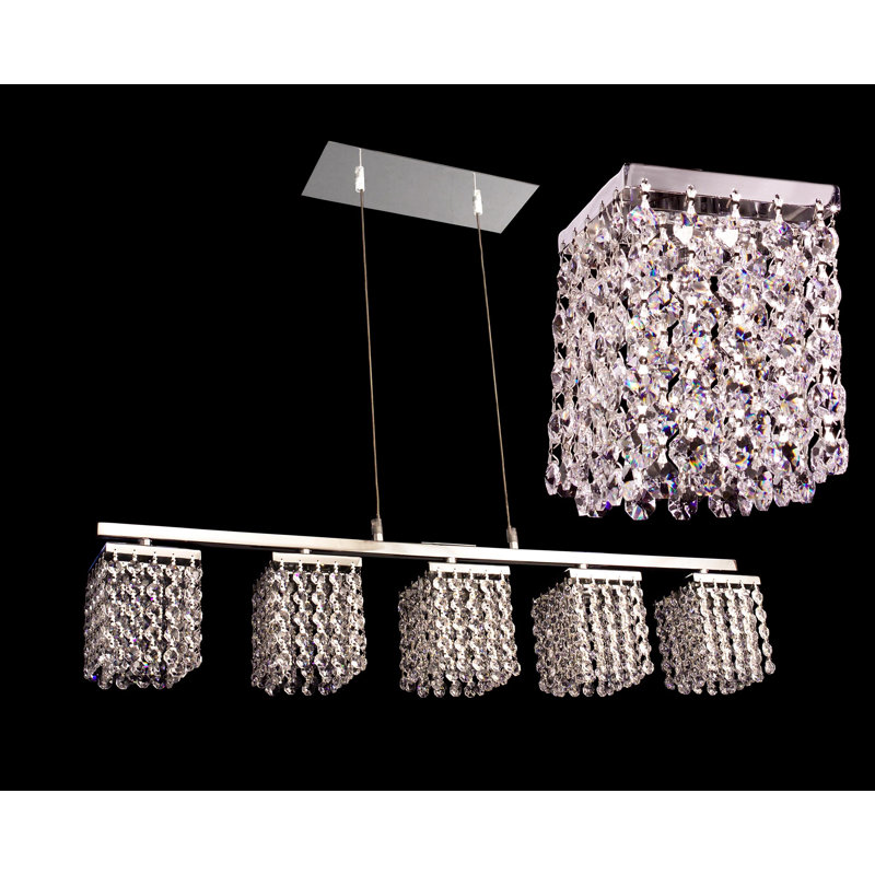 Mirco 5 - Light Kitchen Island Pendant, Crystalique-Plus