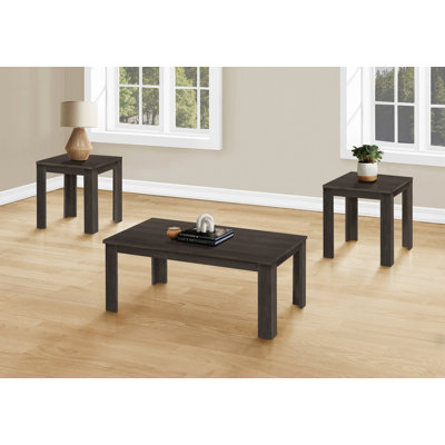 Ensemble de table, ensemble de 3 pièces, café, bout, côté, décor, salon