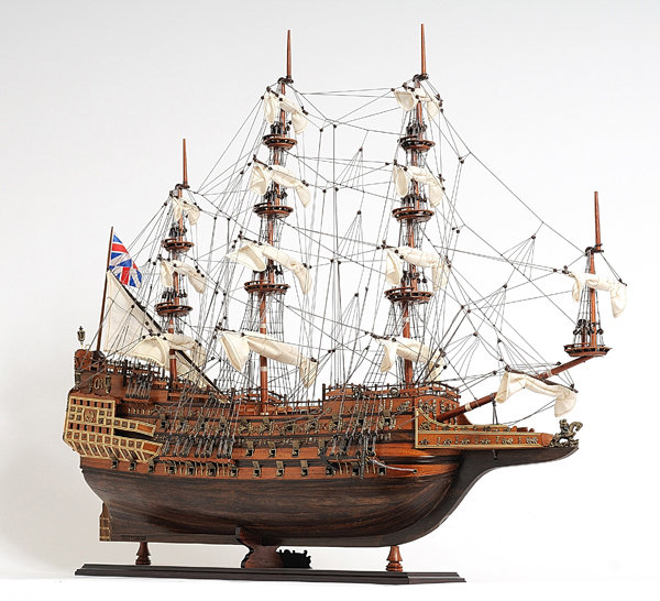 Sovereign of the Seas Mahogany and Cedar Wooden Model Ship
