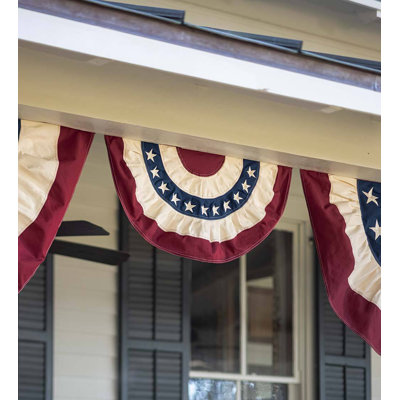 Double Sided Cotton Independence Day Bunting