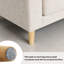 2-Piece 90" Upholstered L-Shaped Fabric Corner Sofa-2010216023