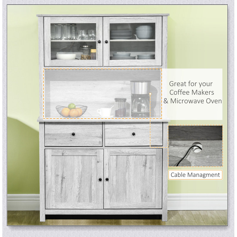 Armoire de rangement, buffet de cuisine avec huche