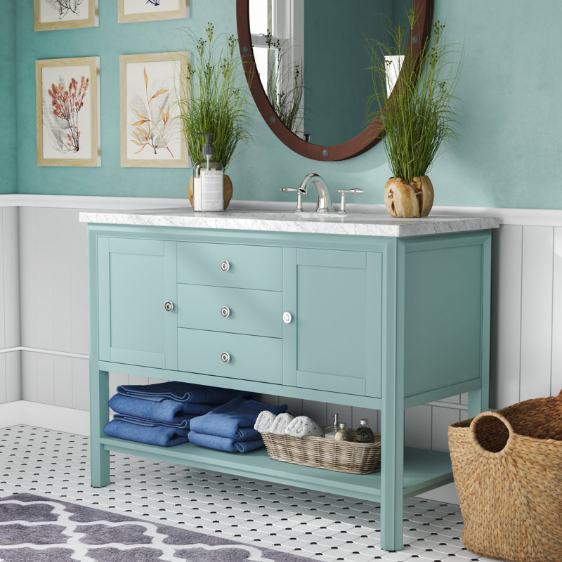 Ensemble de meuble-lavabo simple 48 po Newsoms, Blanc