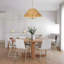 Lustre tambour en rotin tissé à la main à 5 lumières 21,6 po à intensité variable-1613798658-1613798660