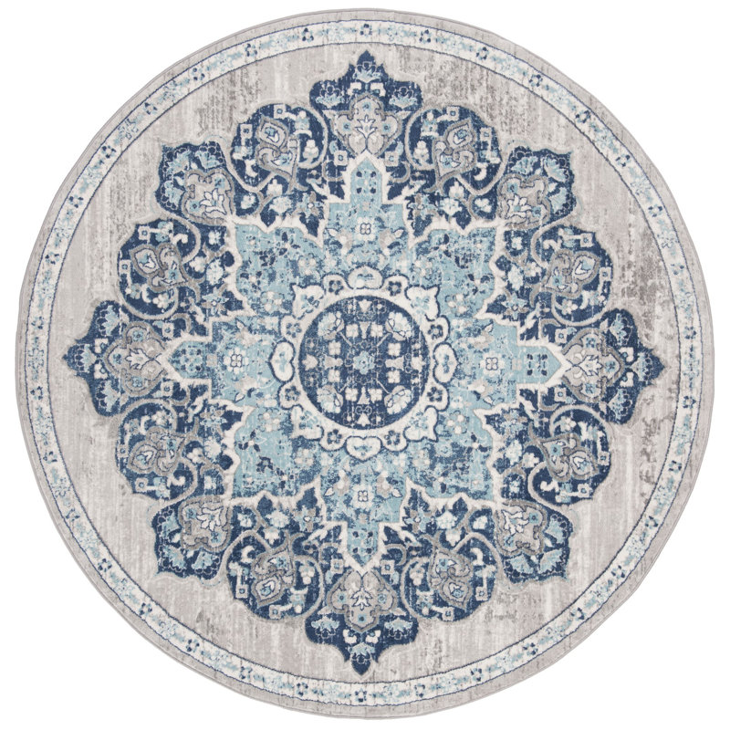 Saterfiel Performance Oriental Rug, Round 5'