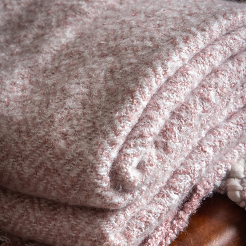 Feodor Throw Blanket, Blush